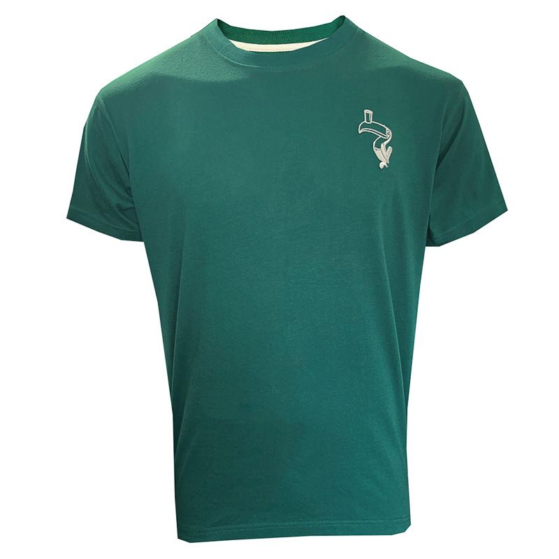 Green Guinness Men's T-Shirt Pecan with a Script Ireland print on the back of the t-shirt from O'Neill's.