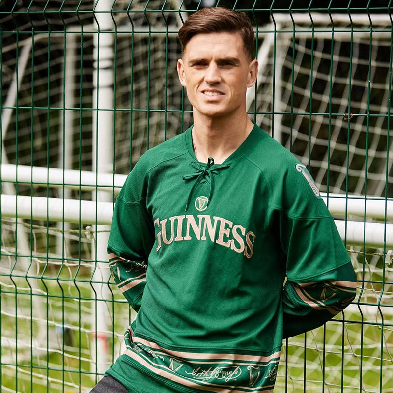 Guinness American Football Long Sleeve Jersey Green / Gold