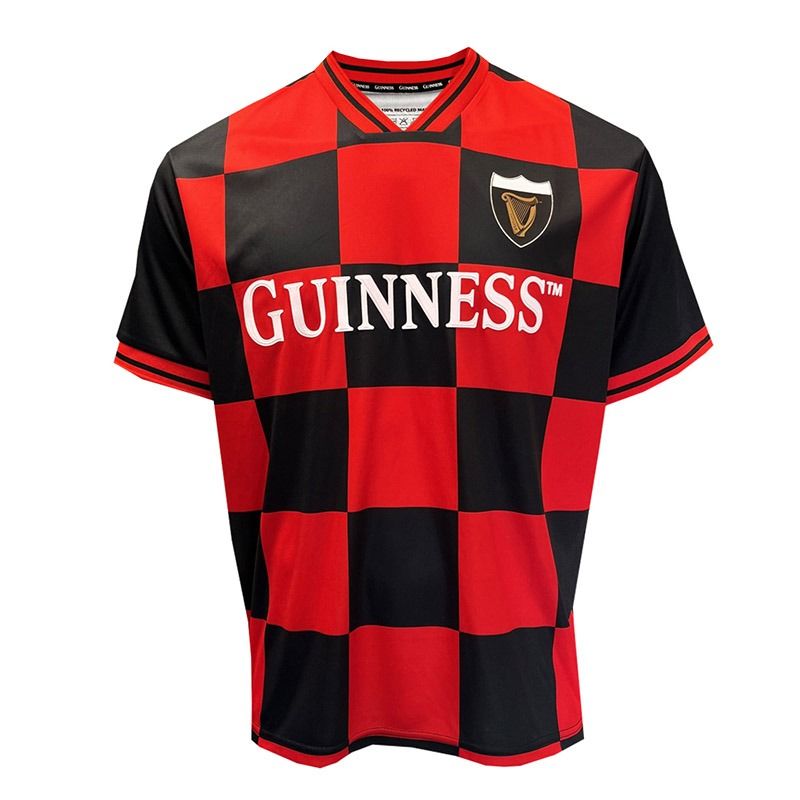 Red and Black Guinness Jersey from O'Neills.
