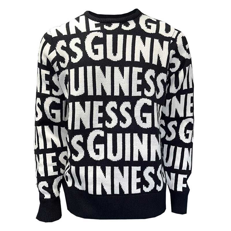 Black and White Guinness All Over Print Sweatshirt from O'Neills