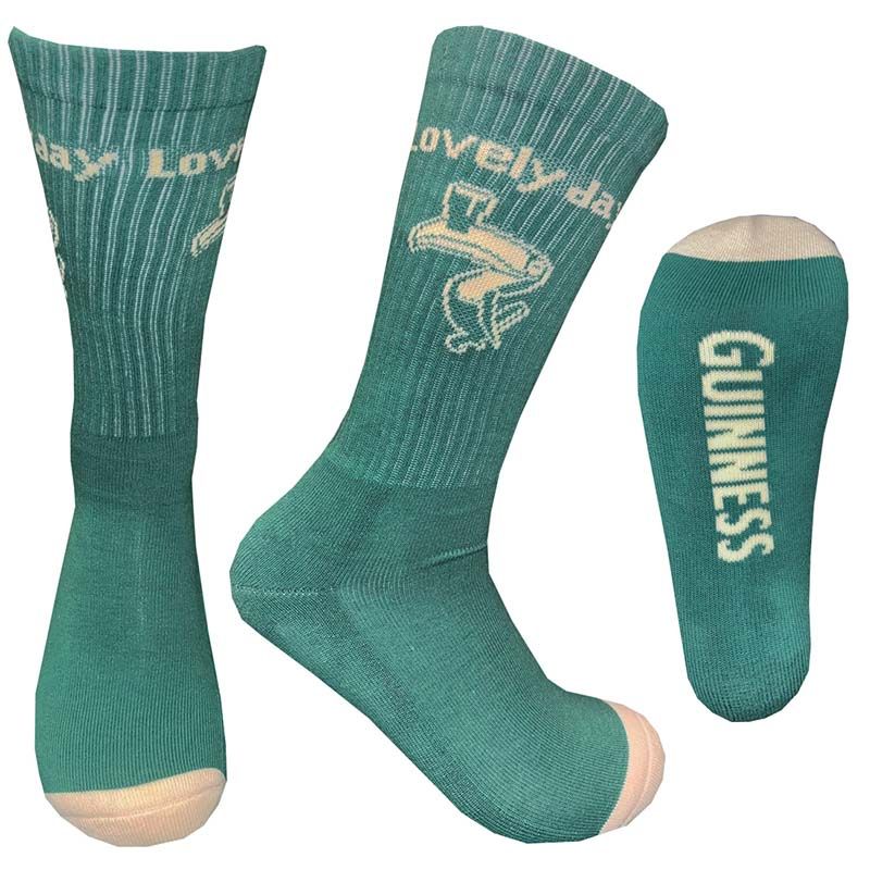 Green and White Guinness Lovely Day Sports Socks From O'Neills