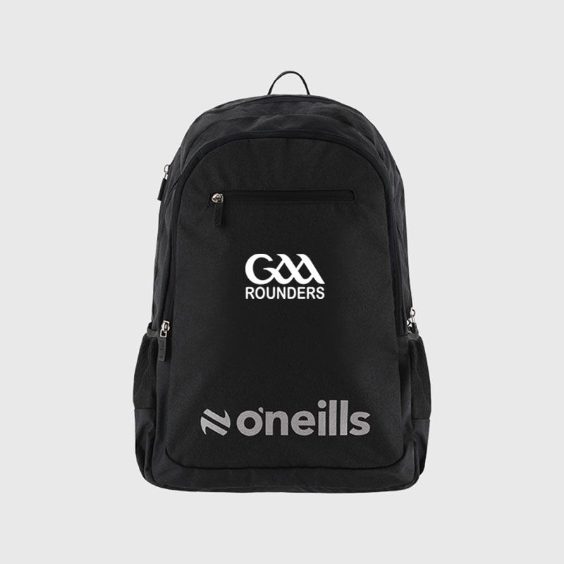 Black GAA Rounders Triumph Backpack from O'Neills