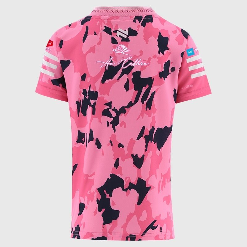 Pink Cavan GAA Kids' Short Sleeve Training Top 2026 from O’Neills