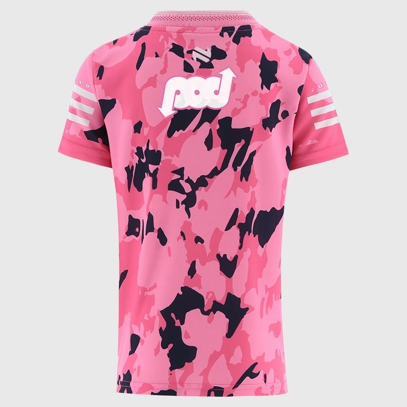 Pink Clare GAA Kids' Short Sleeve Training Top 2026 from O’Neills