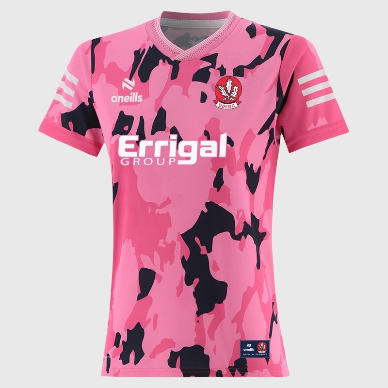Pink Derry GAA Short Sleeve Training Top 2026 from O’Neills