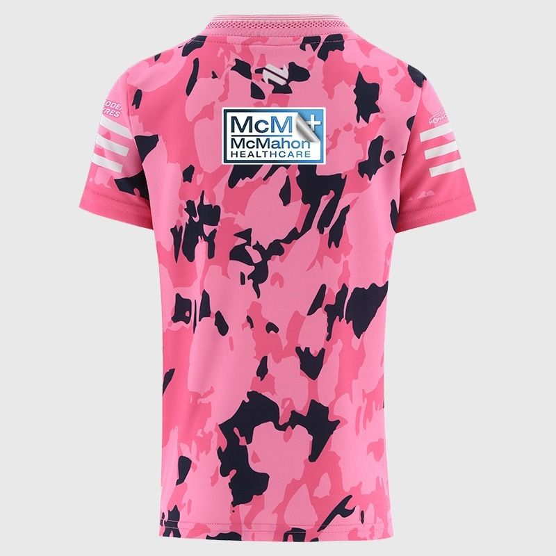 Pink Fermanagh GAA Kids' Short Sleeve Training Top 2026 from O’Neills.