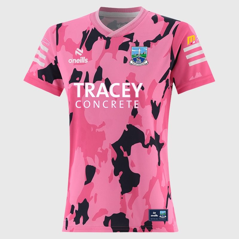 Pink Fermanagh GAA Short Sleeve Training Top 2026 from O’Neills