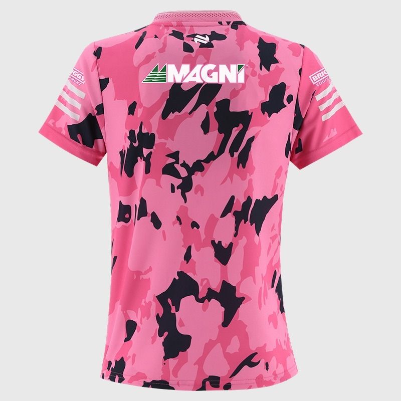 Pink Laois GAA Short Sleeve Training Top 2026 from O’Neills