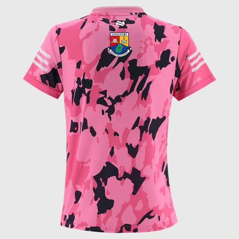Pink Longford GAA Short Sleeve Training Top 2026 from O’Neills