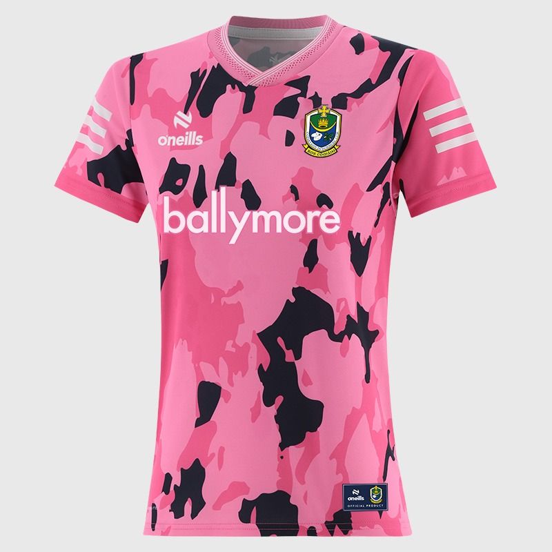 Pink Roscommon GAA Short Sleeve Training Top 2026 from O’Neills