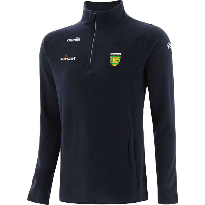 Marine Men’s Donegal GAA Harlow Micro Fleece Half Zip Top with two zip pockets and Donegal GAA crest by O’Neills.