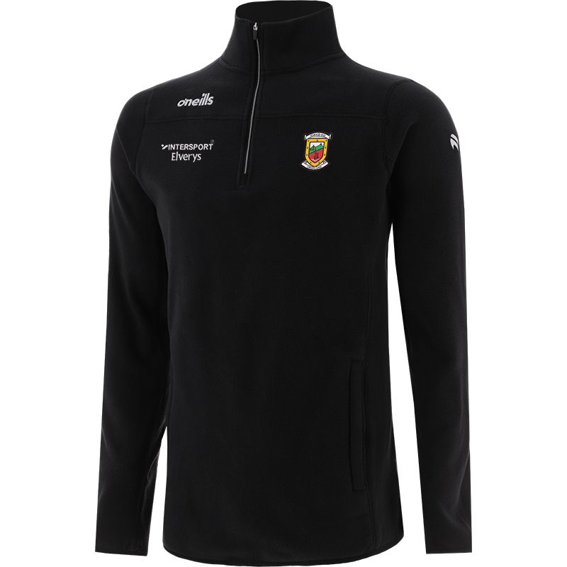 Men’s Mayo GAA Harlow Micro Fleece Half Zip Top with two zip pockets and Down GAA crest by O’Neills.