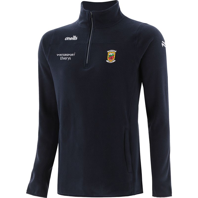 Marine Men’s Mayo GAA Harlow Micro Fleece Half Zip Top with two zip pockets and Mayo GAA crest by O’Neills.