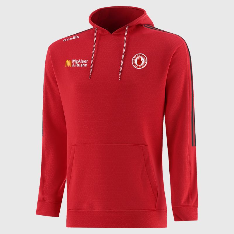 Tyrone GAA Men's Hydra Tech Fleece Pullover Hoodie Red from O’Neills