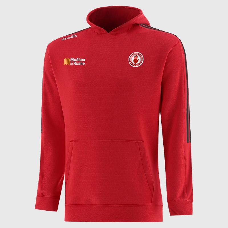 Tyrone GAA Kids' Hydra Tech Fleece Pullover Hoodie Red from O’Neills