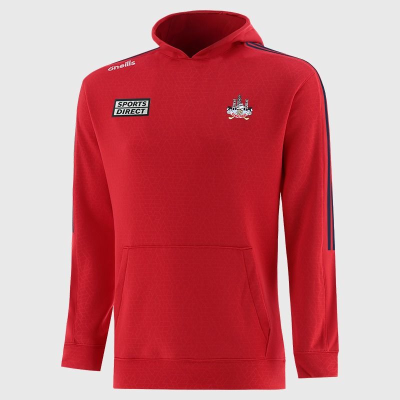 Cork GAA Kids' Hydra Tech Fleece Pullover Hoodie Red from O’Neills