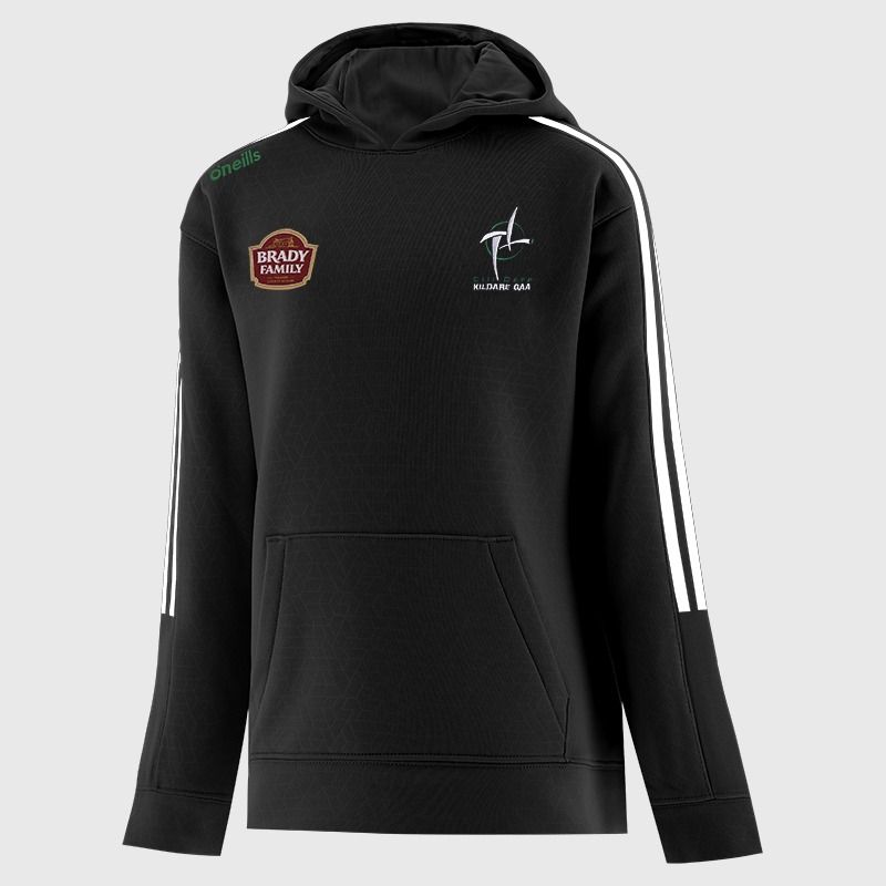 Kildare GAA Kids' Hydra Tech Fleece Pullover Hoodie Black from O’Neills