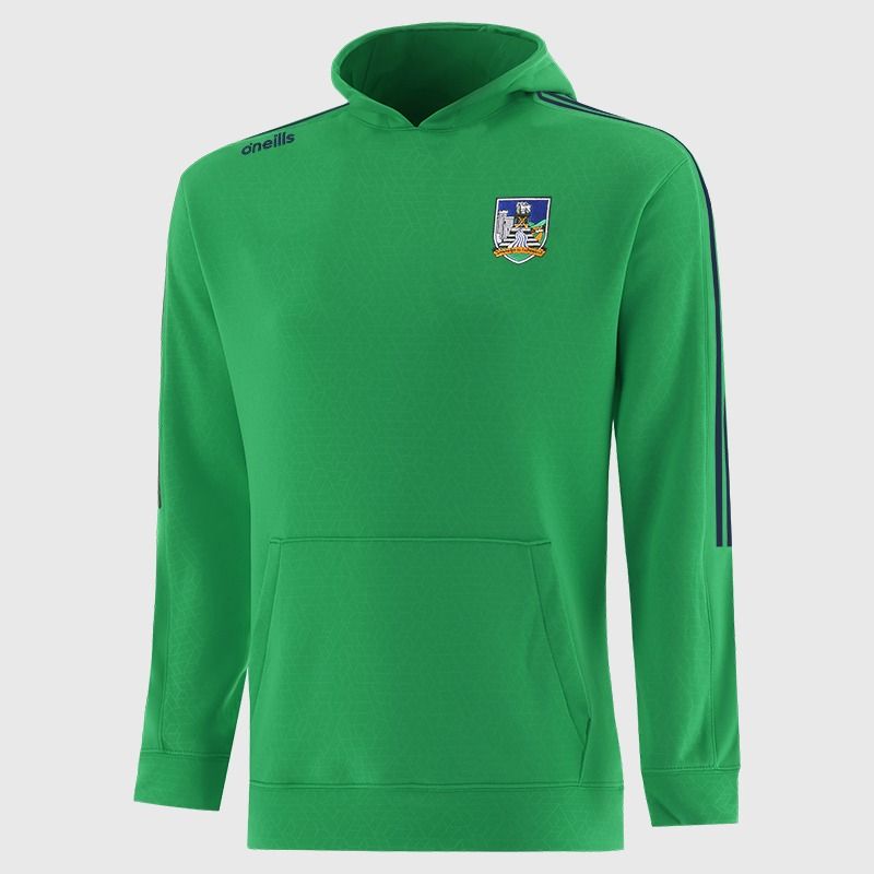 Limerick GAA Kids' Hydra Tech Fleece Pullover Hoodie Green from O’Neills