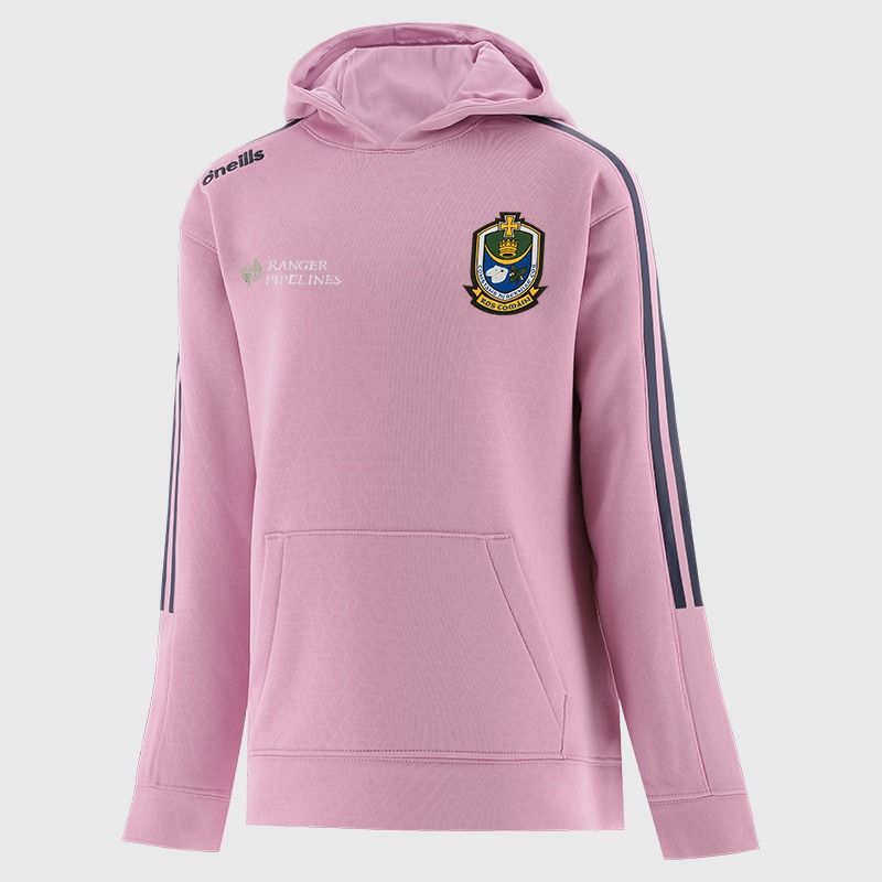 Roscommon GAA Kids' Hydra Tech Fleece Pullover Hoodie Pink from O’Neills