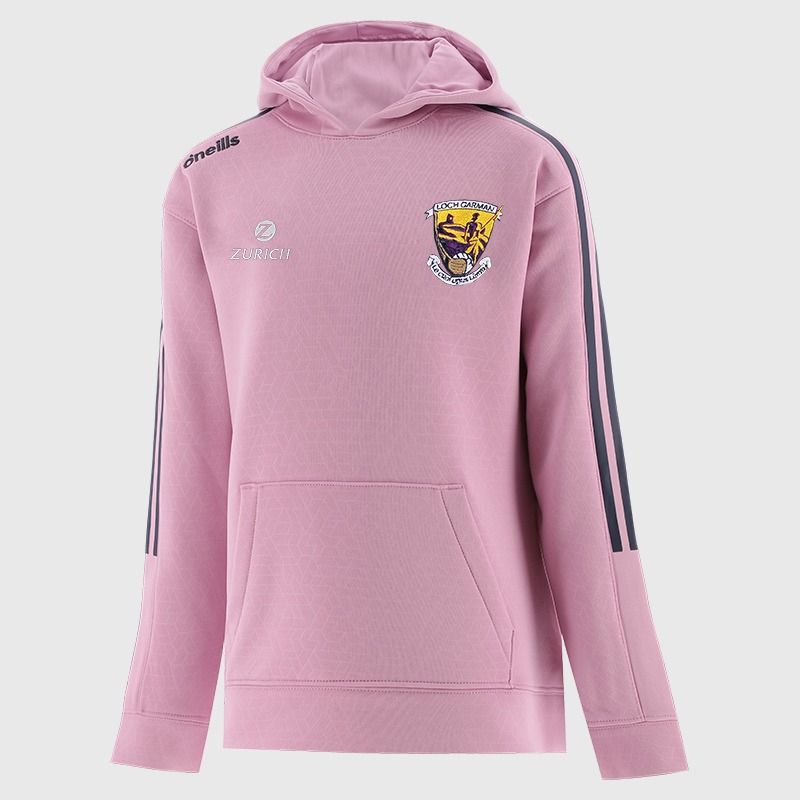 Wexford GAA Kids' Hydra Tech Fleece Pullover Hoodie Pink from O’Neills