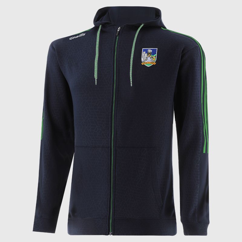 Limerick GAA Men's Hydra Tech Fleece Full Zip Hoodie Navy from O’Neills