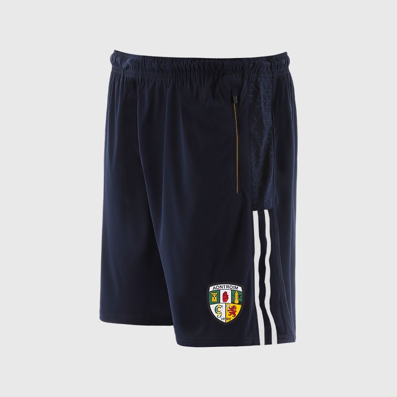 Antrim GAA Men's Hydra Shorts Marine / White / Amber from O’Neills