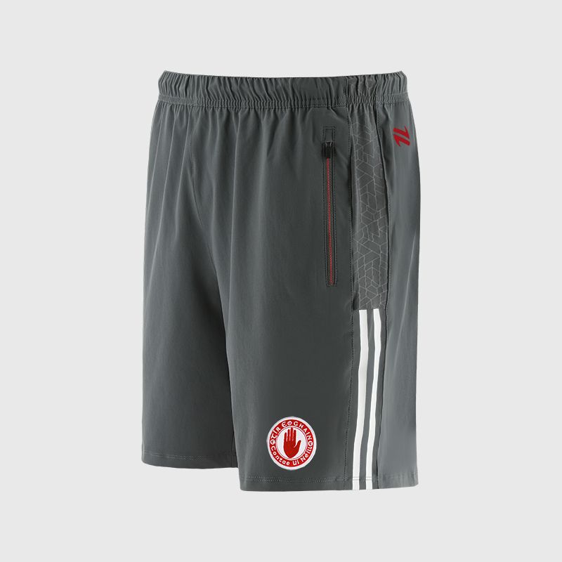 Tyrone GAA Kids' Hydra Woven Shorts Grey from O’Neills 