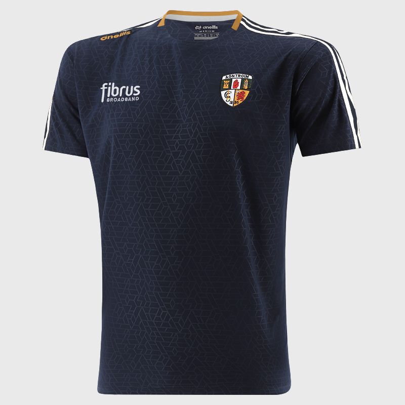 Antrim GAA Men's Hydra T-Shirt Navy from O’Neills Sportswear