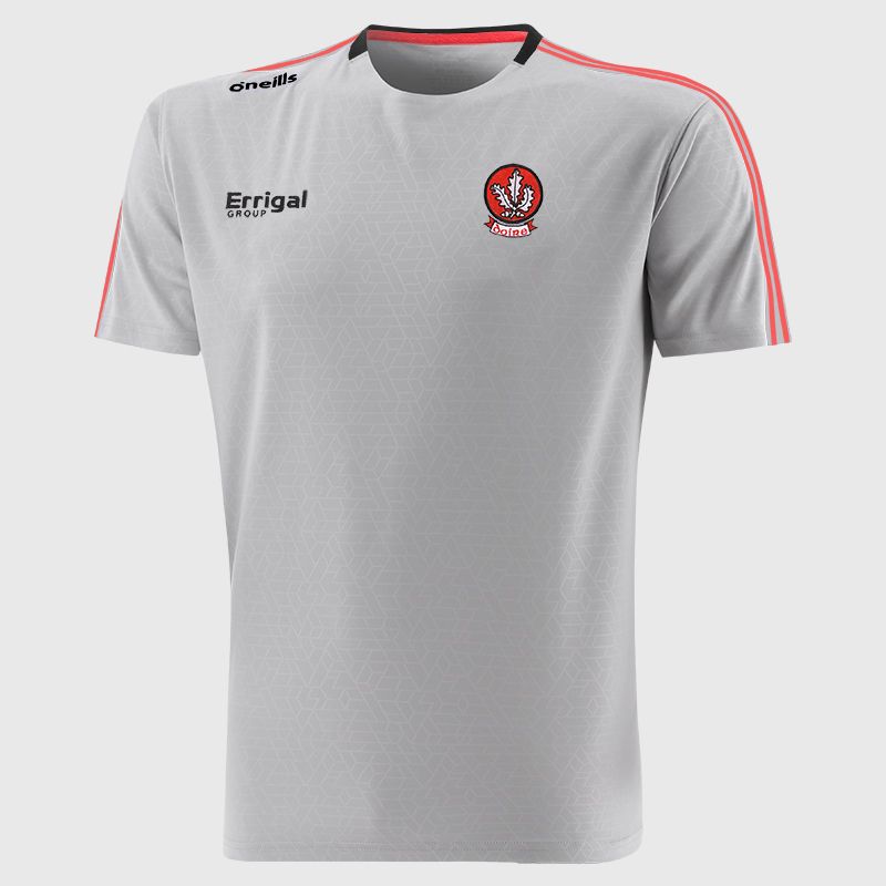 Derry GAA Men's  Hydra T-Shirt Silver from O’Neills Sportswear