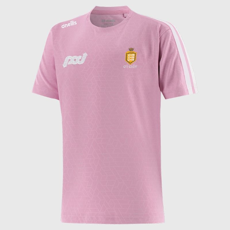 Clare GAA Kids' Hydra T-Shirt Pink from O’Neills Sportswear
