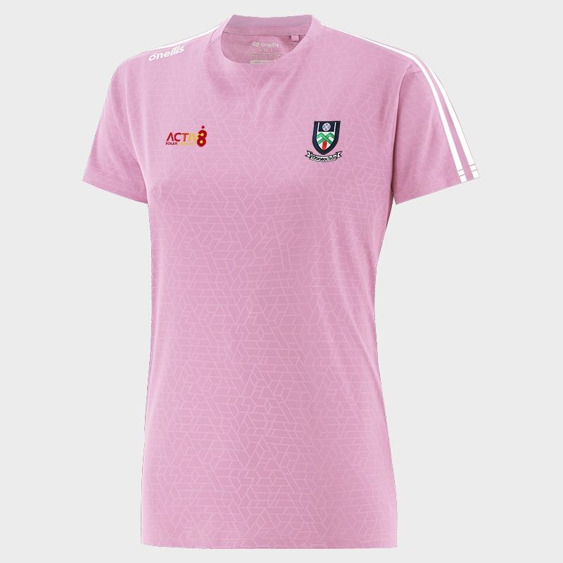 Monaghan GAA Women's Hydra T-Shirt Pink from O’Neills Sportswear