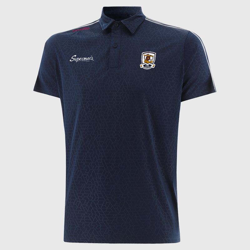 Galway GAA Men's Hydra Polo Shirt Navy from O’Neills