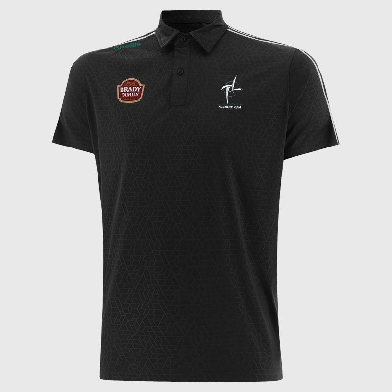 Kildare GAA Men's Hydra Polo Shirt Black from O’Neills