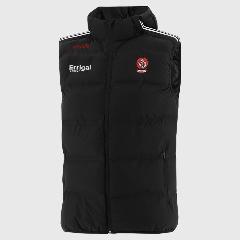 Derry GAA Kids' Hydra Hooded Padded Gilet Black from O’Neills