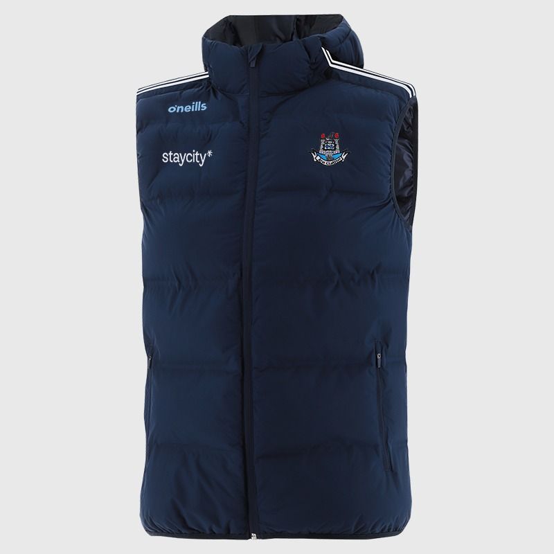 Dubin GAA Kids' Hydra Hooded Padded Gilet Navy from O’Neills 