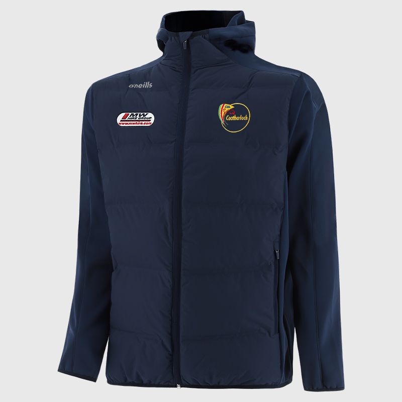 Carlow GAA Kids' Hydra Lightweight Hooded Padded Jacket Navy