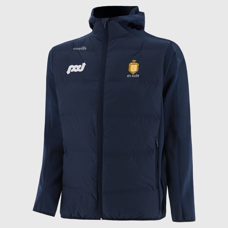 Clare GAA Kids' Hydra Lightweight Hooded Padded Jacket Navy | O’Neills 