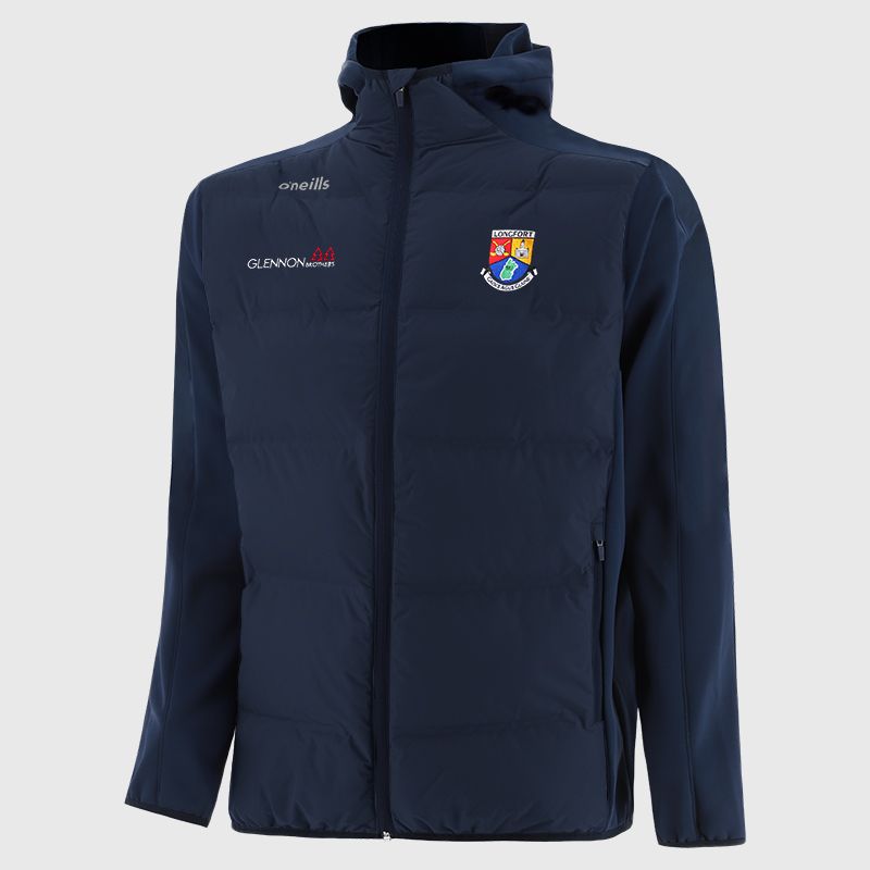 Longford GAA Kids' Hydra Lightweight Hooded Padded Jacket Navy | O’Neills 