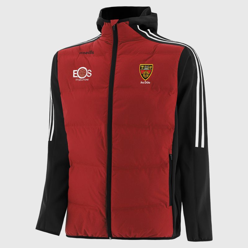 Down GAA Kids' Hydra Lightweight Hooded Padded Jacket Red | O’Neills 