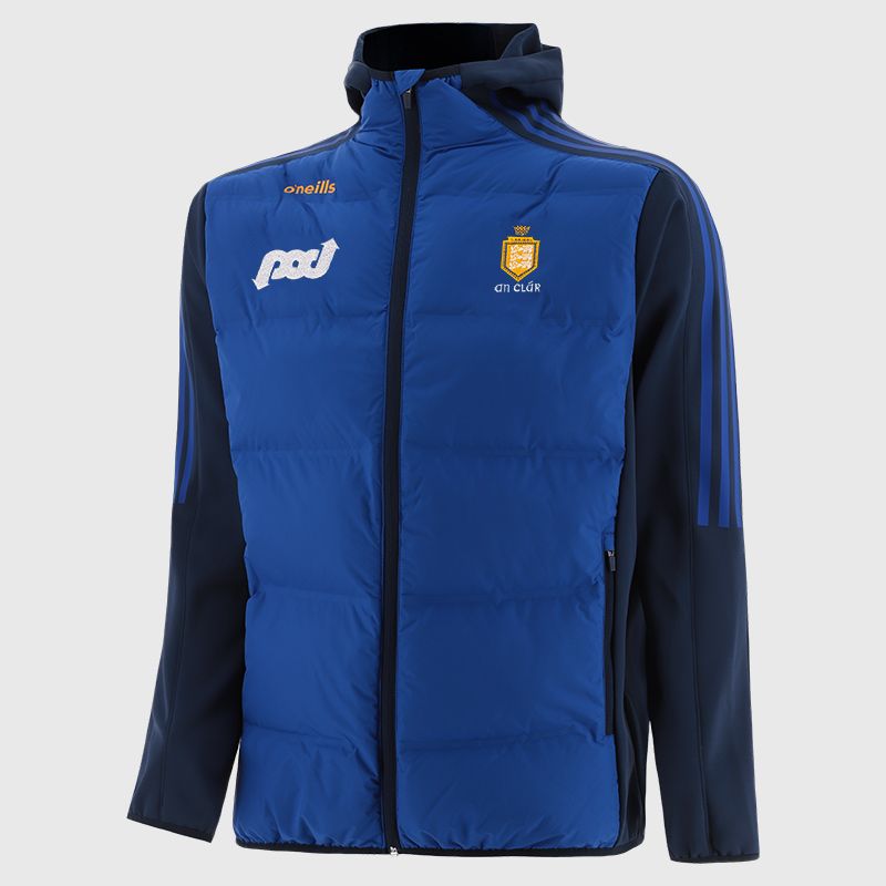 Clare GAA Men's Hydra Lightweight Hooded Padded Jacket Royal| O’Neills 