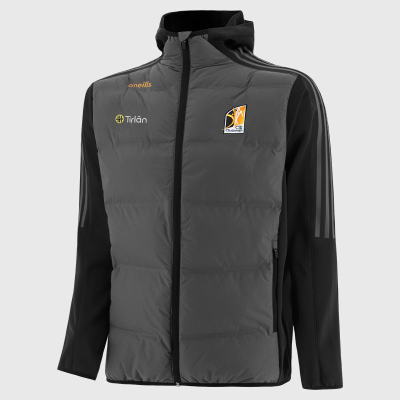 Kilkenny GAA Kids' Hydra Lightweight Hooded Padded Jacket Grey | O’Neills 
