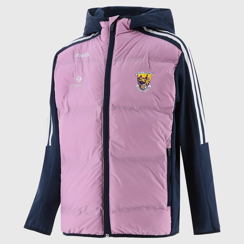 Wexford GAA Kids' Hydra Lightweight Hooded Padded Jacket Pink | O’Neills 