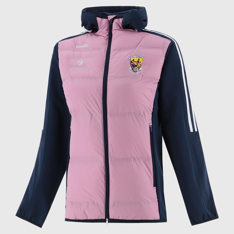 Wexford GAA Women's Hydra Lightweight Hooded Padded Jacket Pink
