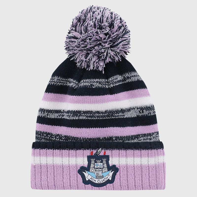 Dublin GAA Kids' Hydra Bobble Hat Marine / Pink / White from O'Neills 