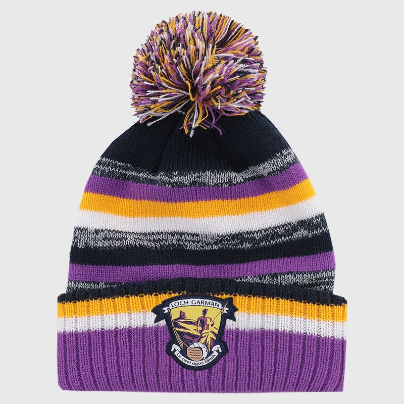 Wexford GAA Kids' Hydra Knitted Bobble Hat Marine / Amber from O’Neills
