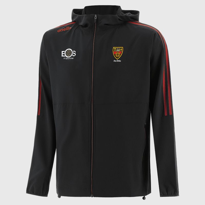 Down GAA Men's Hydra Woven Full Zip Hooded Jacket Black from O’Neills Sportswear
