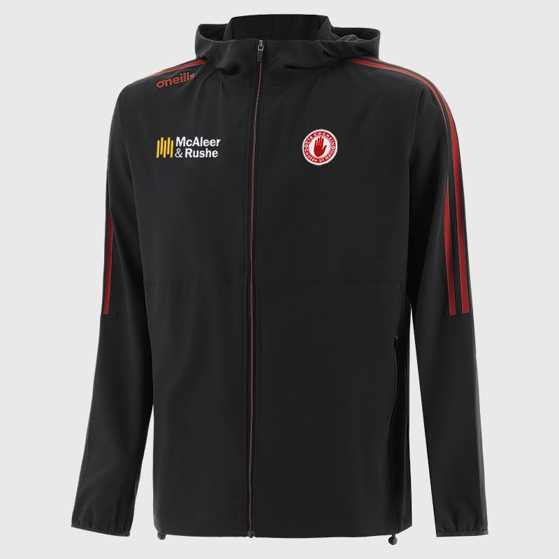 Tyrone GAA Men's Hydra Woven Full Zip Hooded Jacket Black from O’Neills