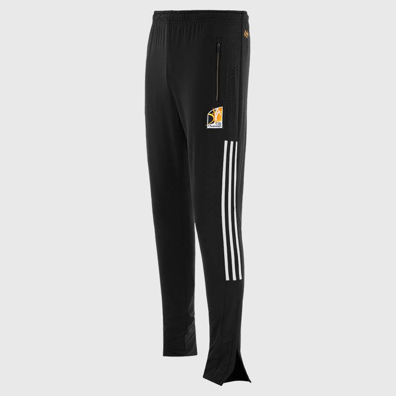 Kilkenny GAA Men's Hydra Brushed Skinny Tracksuit Bottoms Black from O’Neills Sportswear