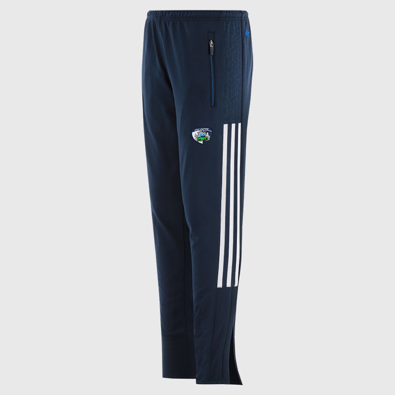 Laois GAA Kids' Hydra Brushed Skinny Tracksuit Bottoms Navy from O’Neills Sportswear