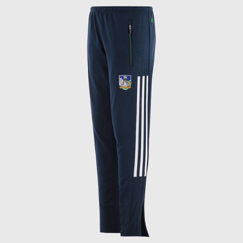 Limerick GAA Kids' Hydra Brushed Skinny Tracksuit Bottoms Navy from O’Neills Sportswear